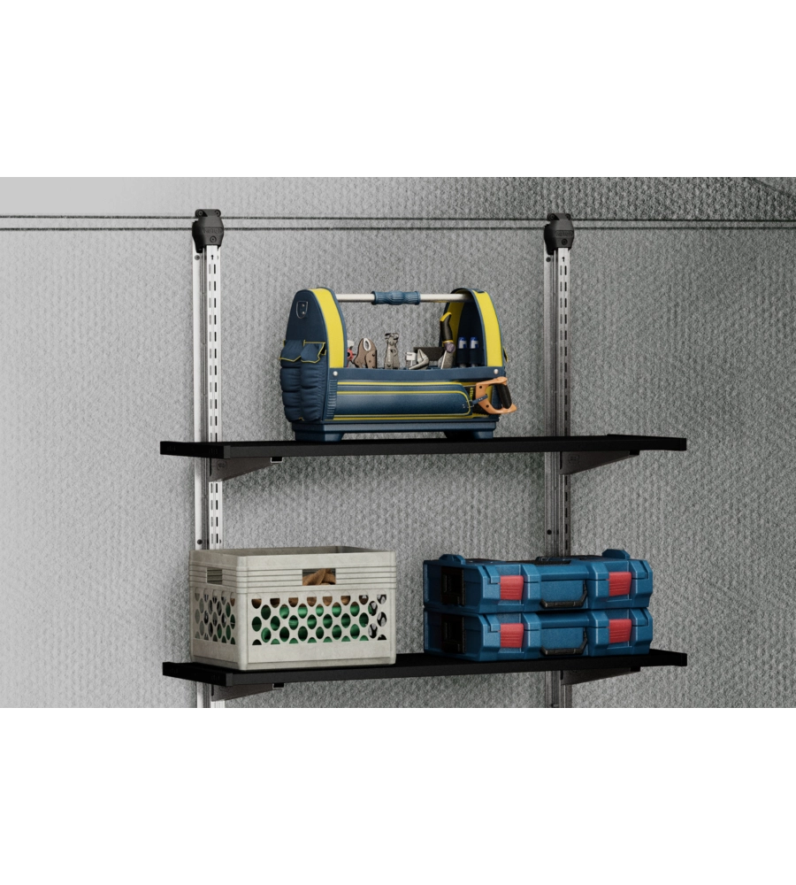 KIT SCAFFALATURA PER CASETTE KETER "SHELVING KIT 100" IN METALLO 97X30 CM